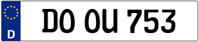 Trailer License Plate